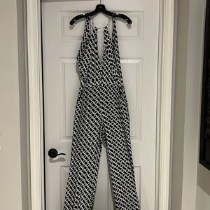 Diane Von Furstenberg Black and White Jumpsuit
